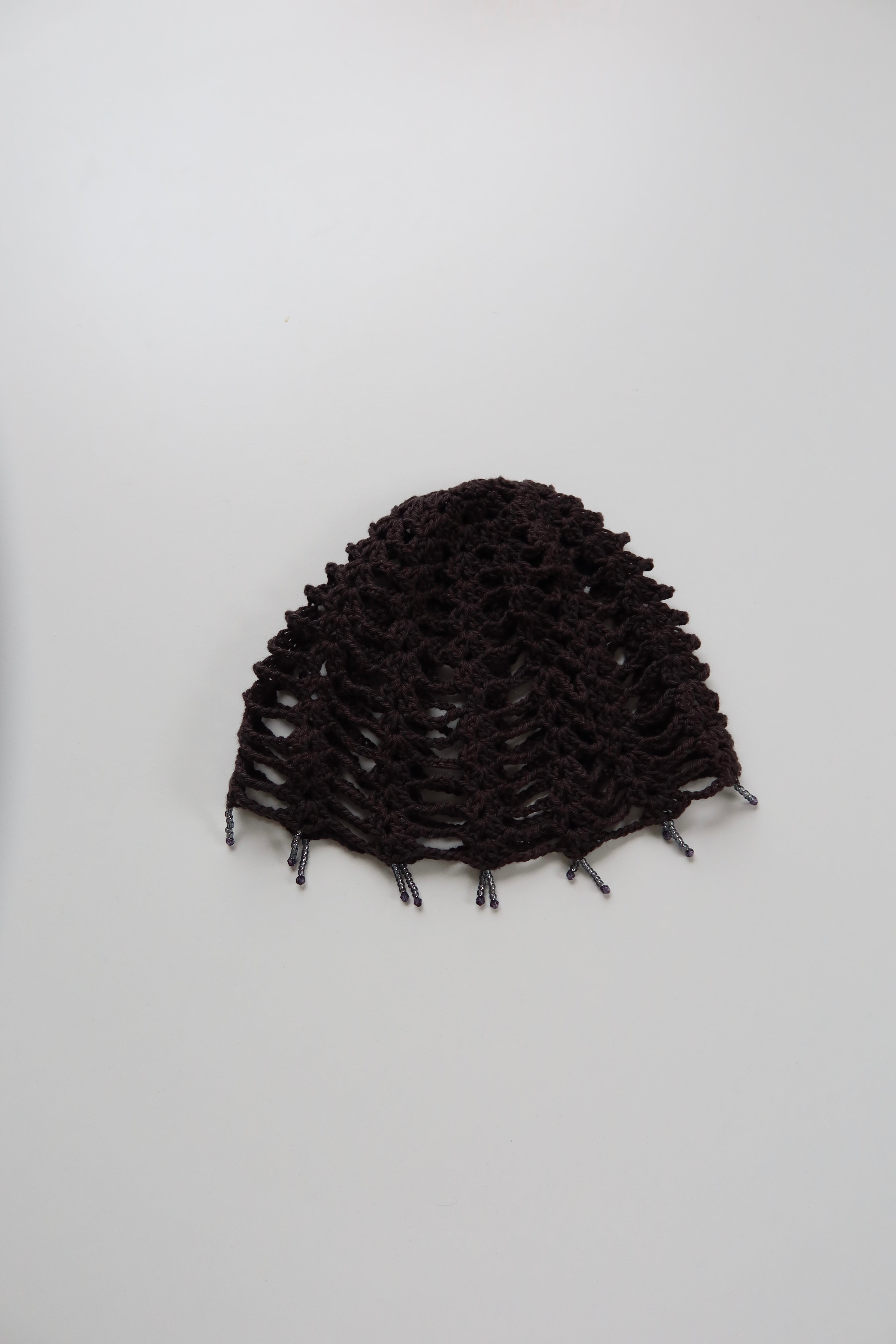 Beaded Shell Skull Cap