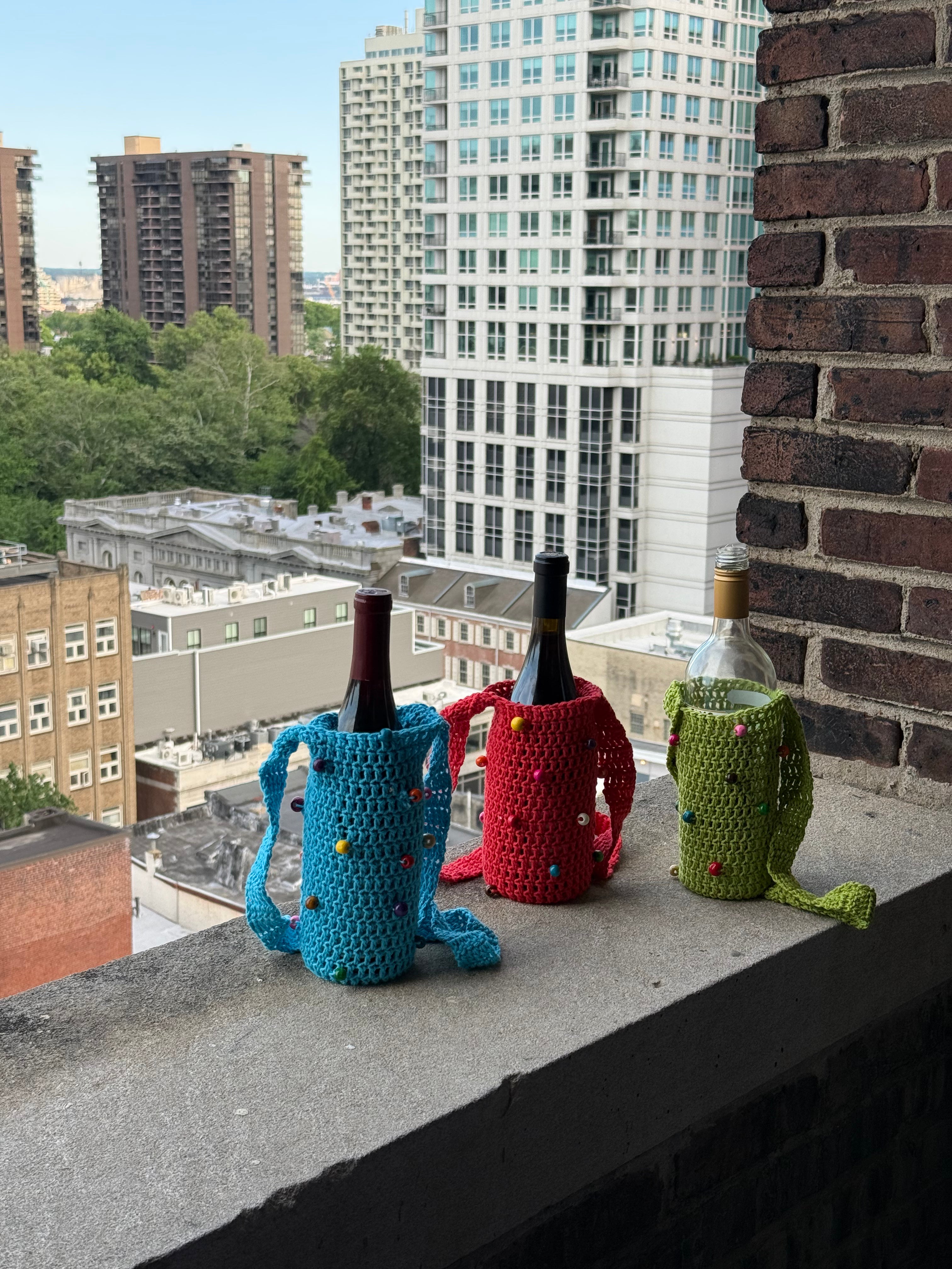 Beaded Wine Bag